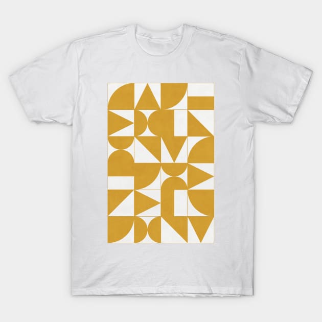 My Favorite Geometric Patterns No.13 - Mustard Yellow T-Shirt by ZoltanRatko